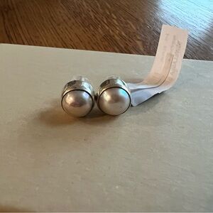Pearl Silver Earrings